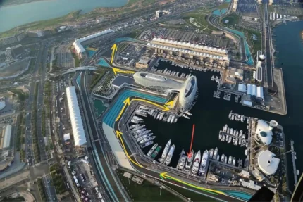 F1 Track View  On a yacht Grand Prix F1 2025 (PREMIUM )